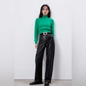 ZARA High Collar Knit Sweater